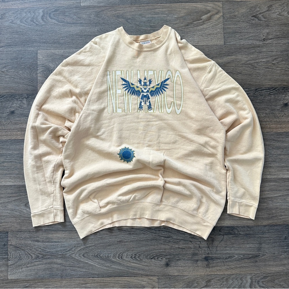 Vintage New Mexico Cream Yellow Crewneck